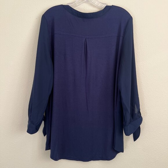 Blue Work Blouse - Picture 5 of 5